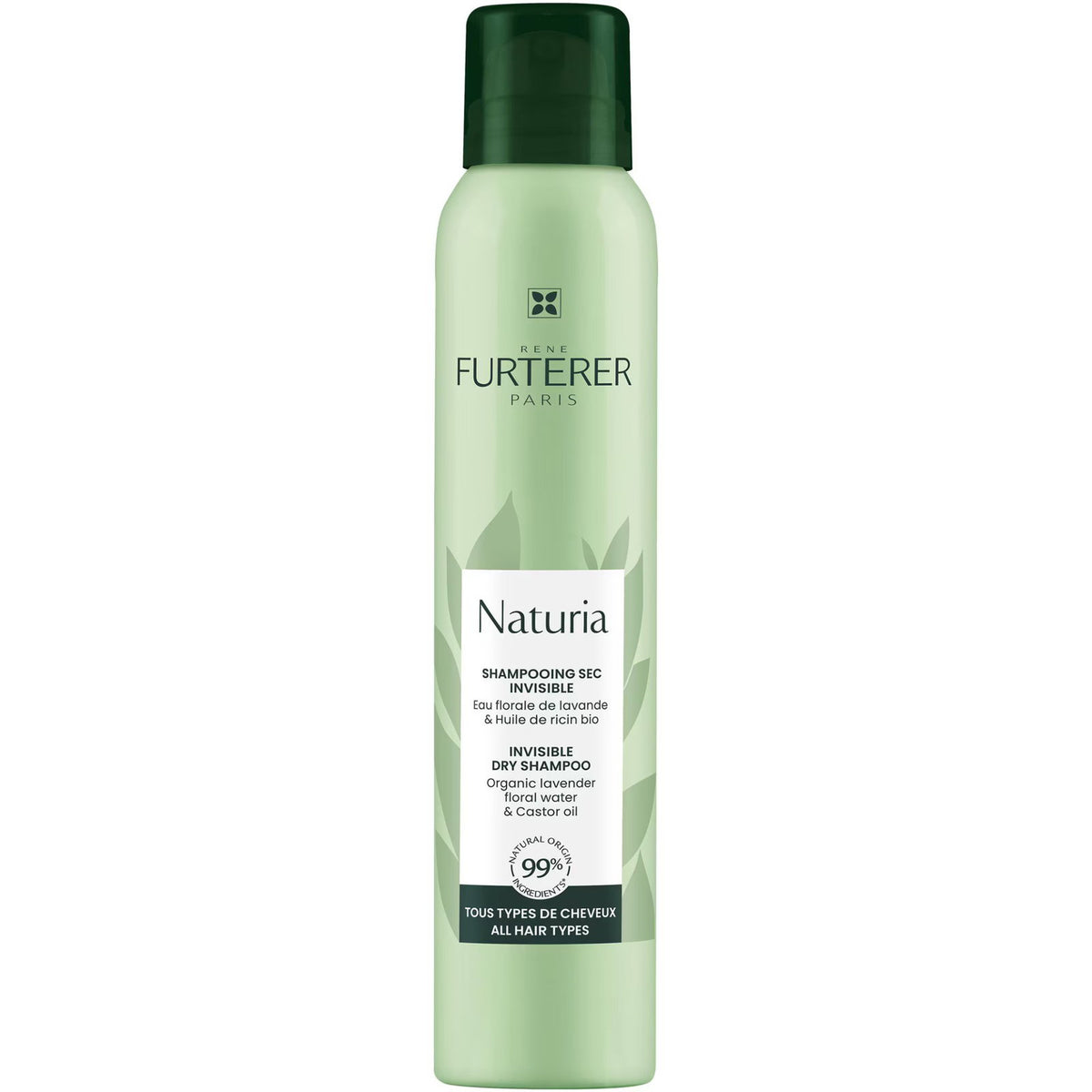Rene Furterer, Naturia Invisible, Torrschampo, Mild rengöring, 200 ml