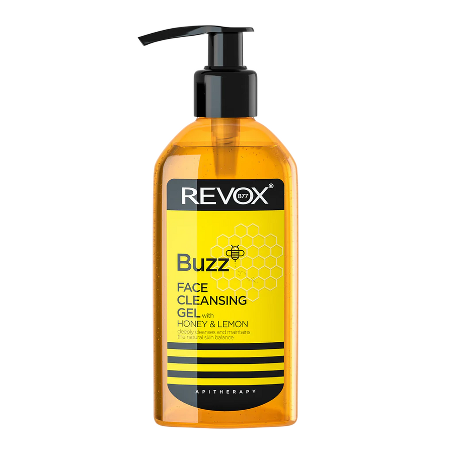 Revox B77, Buzz, Honung & citron, Energigivande, Rengöringsgel, För ansiktet, 180 ml
