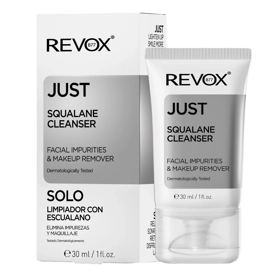Revox B77, Just Squalane, Eliminerar orenheter, Rengöringsgel, För ansiktet, 30 ml
