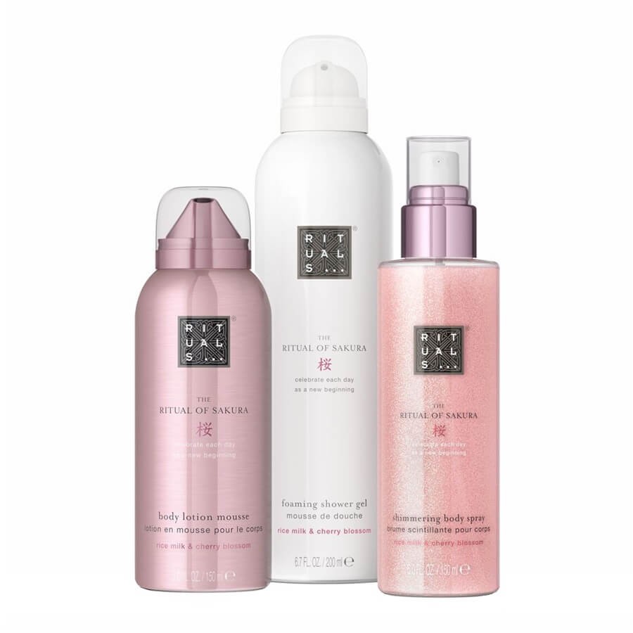 Rituals set Shower 200 ml + Shimmer, Body Spray, 150 ml +  Body Lotion, 150 ml
