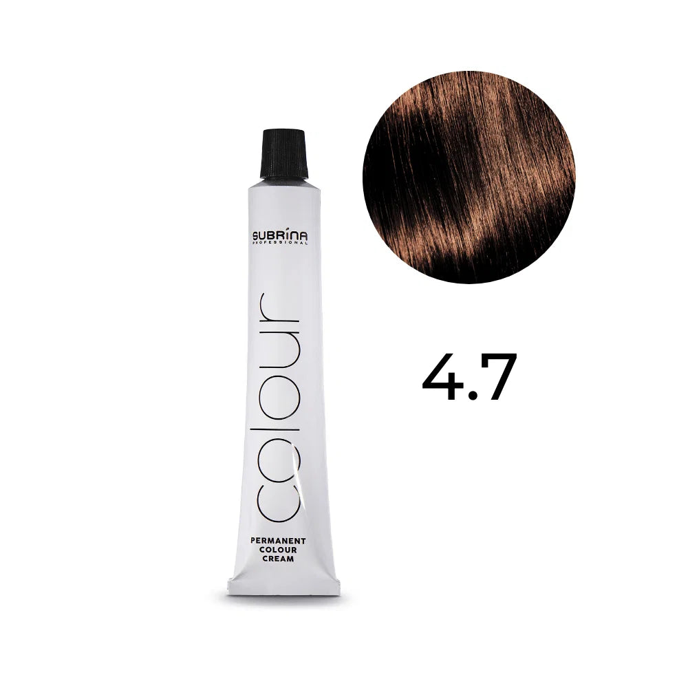 Subrina Professional, Essential Colour, Permanent hårfärg, 4/7 Chestnut Medium Chestnut, 100 ml