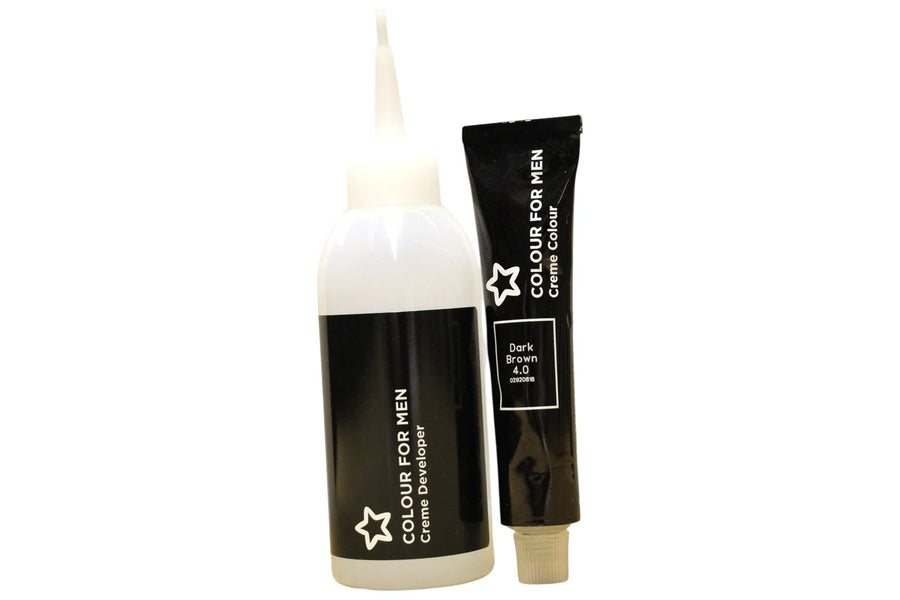 Superdrug, Colour For Men, Semi-permanent hårfärg, 4.0 Dark Brown, 30 ml