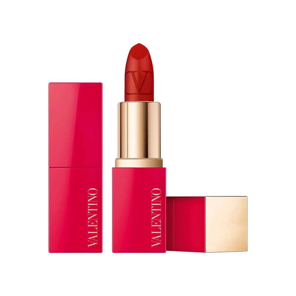 Valentino, Rosso, Matt, Krämigt läppstift, 219A, Påfyllningsbar, 3.5 g