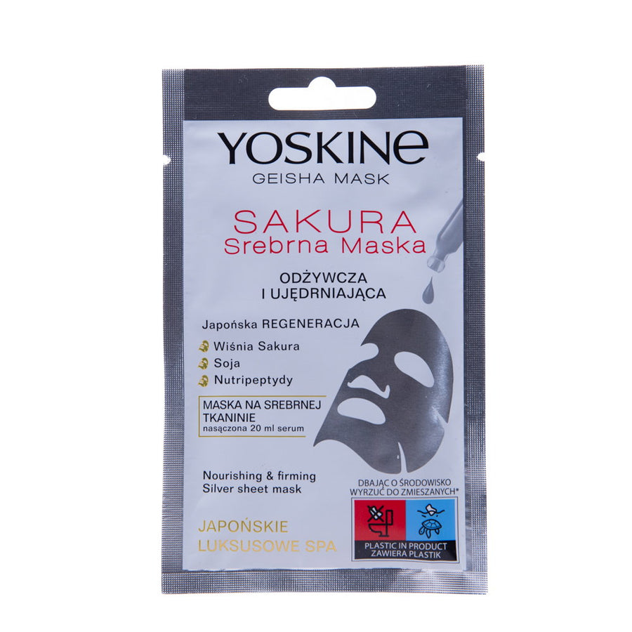 Yoskine, Geisha Sakura, Uppstramning, Ansiktsmask, Ansikte, 20 ml