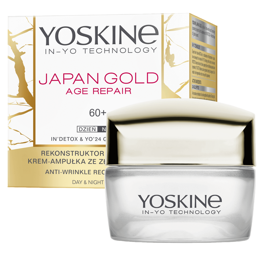 Yoskine, Japan Gold 60+, Reparation, Dag & Natt Ansikte, 50 ml